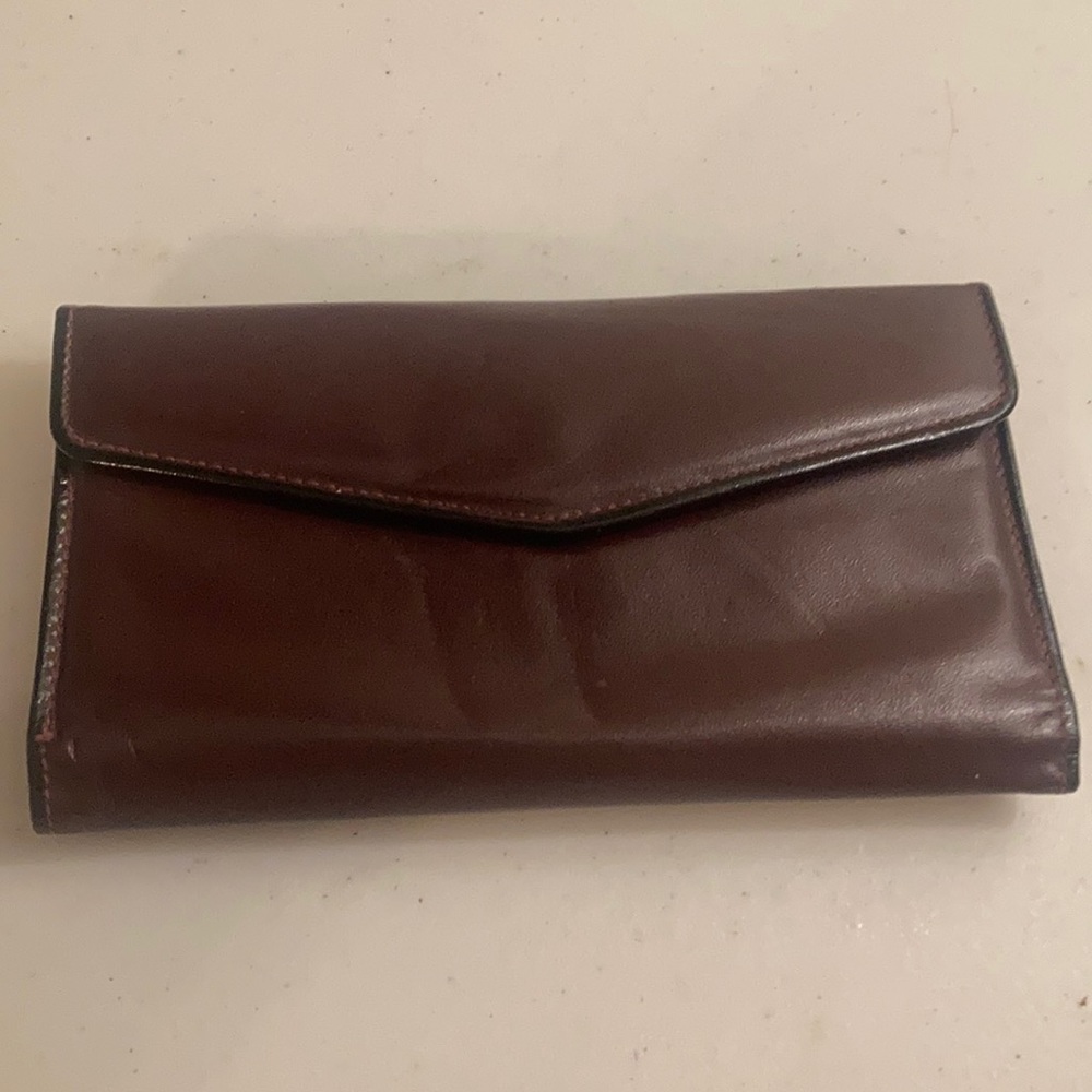 Vtg Baronet brown genuine leather wallet